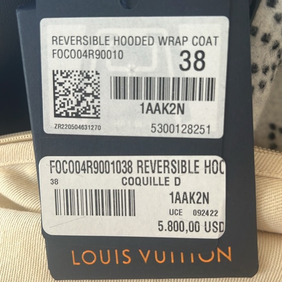 Reversible Mahina Monogram Wrap Coat 38 - Picture 6 of 11